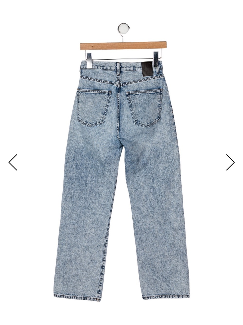 TOVE Light Blue High-Rise Straight Leg Jeans